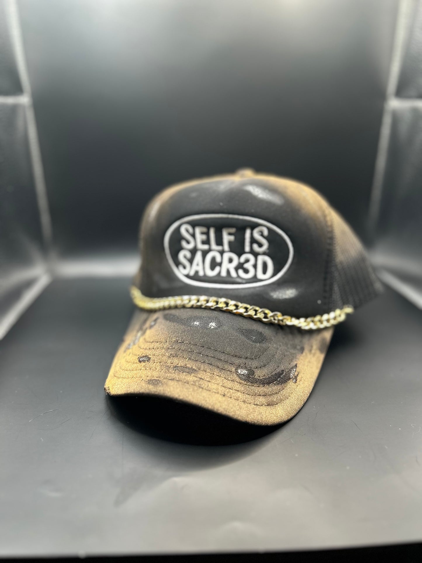 Custom Self is Sacr3d Trucker hats