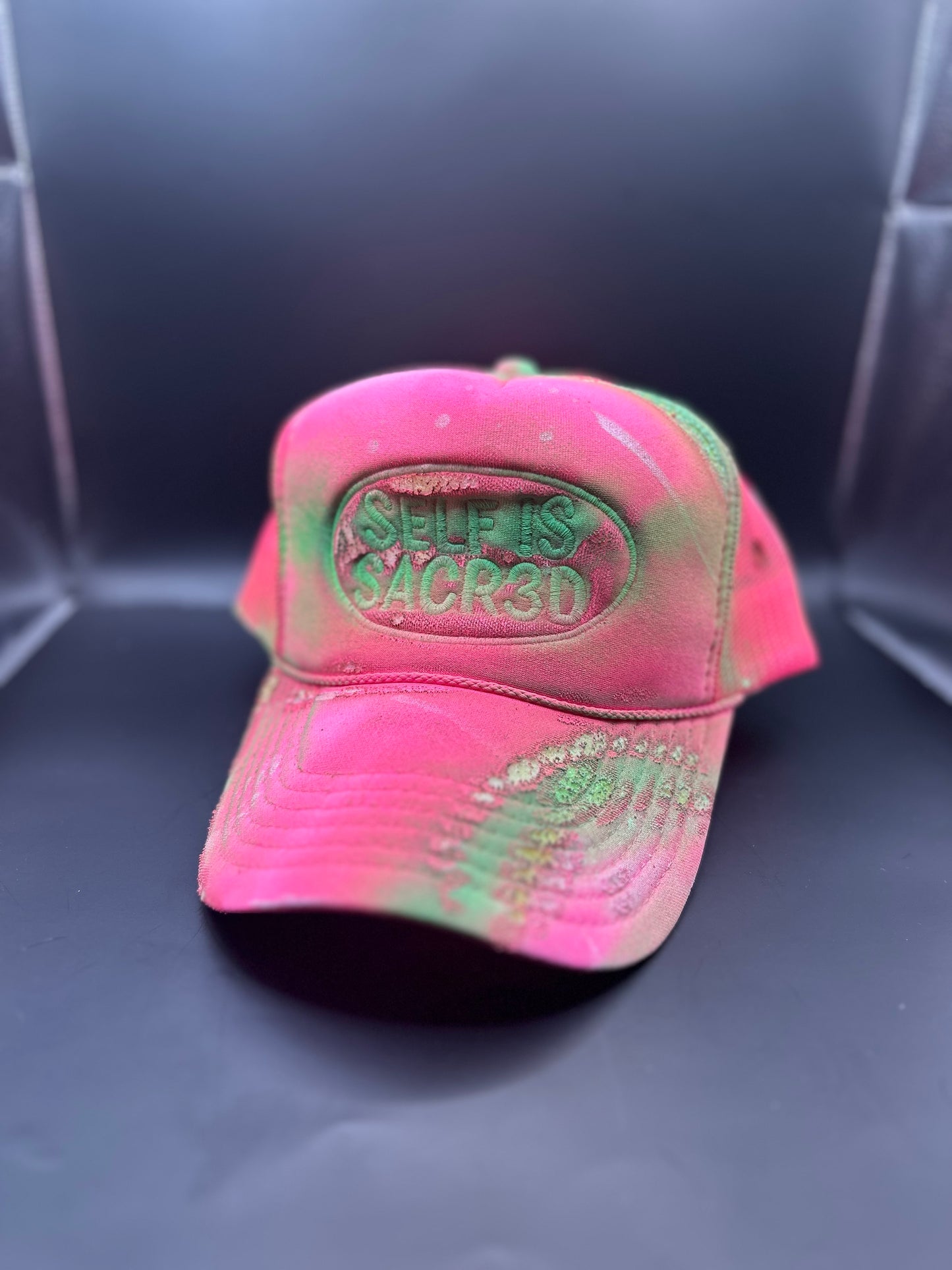 Custom Self is Sacr3d Trucker hats
