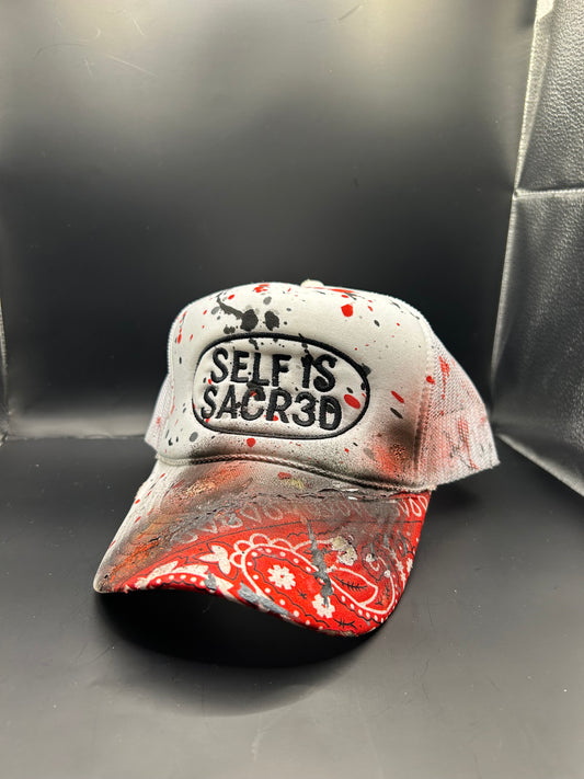 Custom Self is Sacr3d Trucker hats